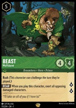 Lorcana - Beast - Wolfsbane - 70/204 - The First Chapter - Legendary