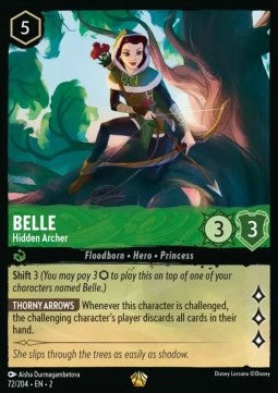 Lorcana - Belle - Hidden Archer - 72/204 - Rise of the Floodborn - Legendary