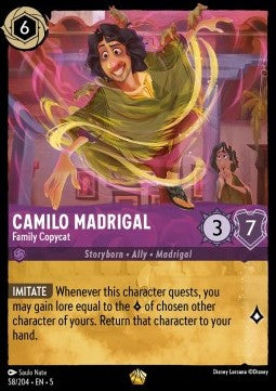Lorcana - Camilo Madrigal - Family Copycat - 58/204 - Shimmering Skies - Legendary