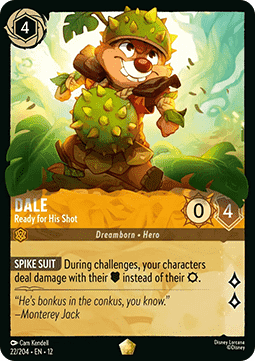 Lorcana - Dale - Ready for his Shot - 22/204 - Wilds Unknown- Legendary FOIL