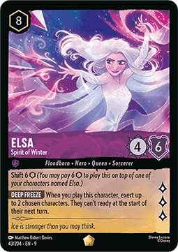 Lorcana - Elsa - Spirit of Winter - 43/204 - Fabled - Legendary