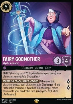 Lorcana - Fairy Godmother - Mystic Armorer - 41/204 - Rise of the Floodborn - Legendary