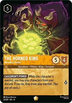 Lorcana - The Horned King - Merciless Master - 22/207 - Attack of the Vines - Legendary