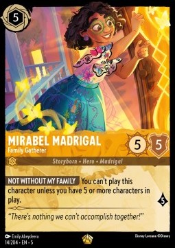 Lorcana - Mirabel Madrigal - Family Gatherer - 14/204 - Shimmering Skies - Legendary