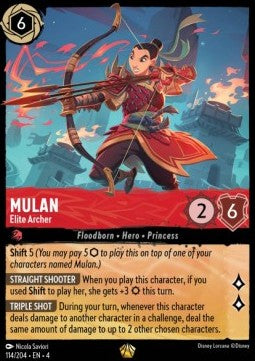 Lorcana - Mulan - Elite Archer - 114/204 - Ursula's Return - Legendary FOIL