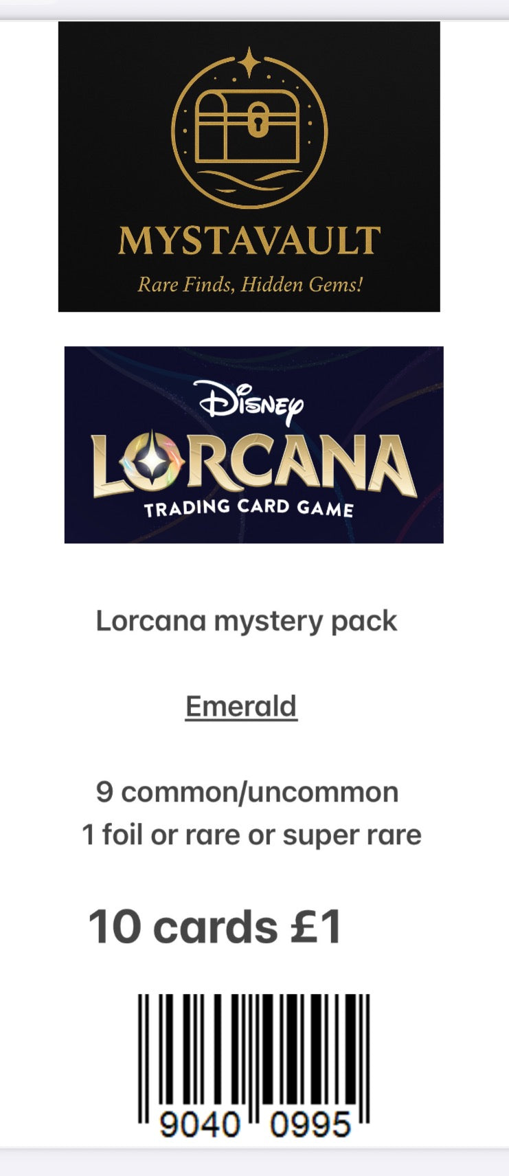 Lorcana Mystery Pack Emerald