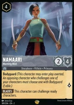 Lorcana - Namaari - Morning Mist - 189/204 - Rise of the Floodborn - Legendary