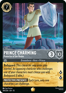 Lorcana - Prince Charming - Protector of the Realm - 189/204 - Whispers in the Well - Legendary