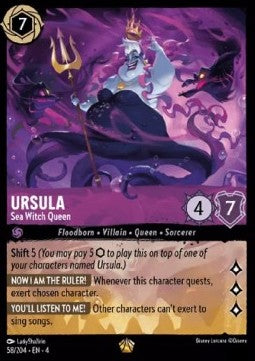 Lorcana - Ursula - Sea Witch Queen - 58/204 - Ursula's Return - Legendary FOIL