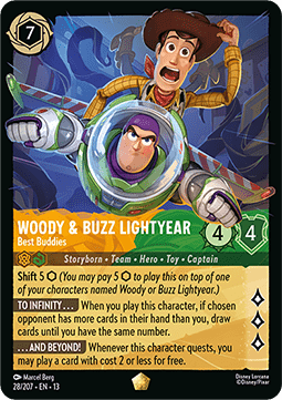 Lorcana - Woody & Buzz Lightyear - 28/207 - Attack of the Vines - Legendary