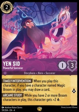 Lorcana - Yen Sid - Powerful Sorcerer - 59/204 - Ursula's Return - Legendary FOIL