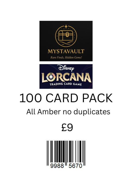 Lorcana Mystery Pack 100 CARD AMBER PACK