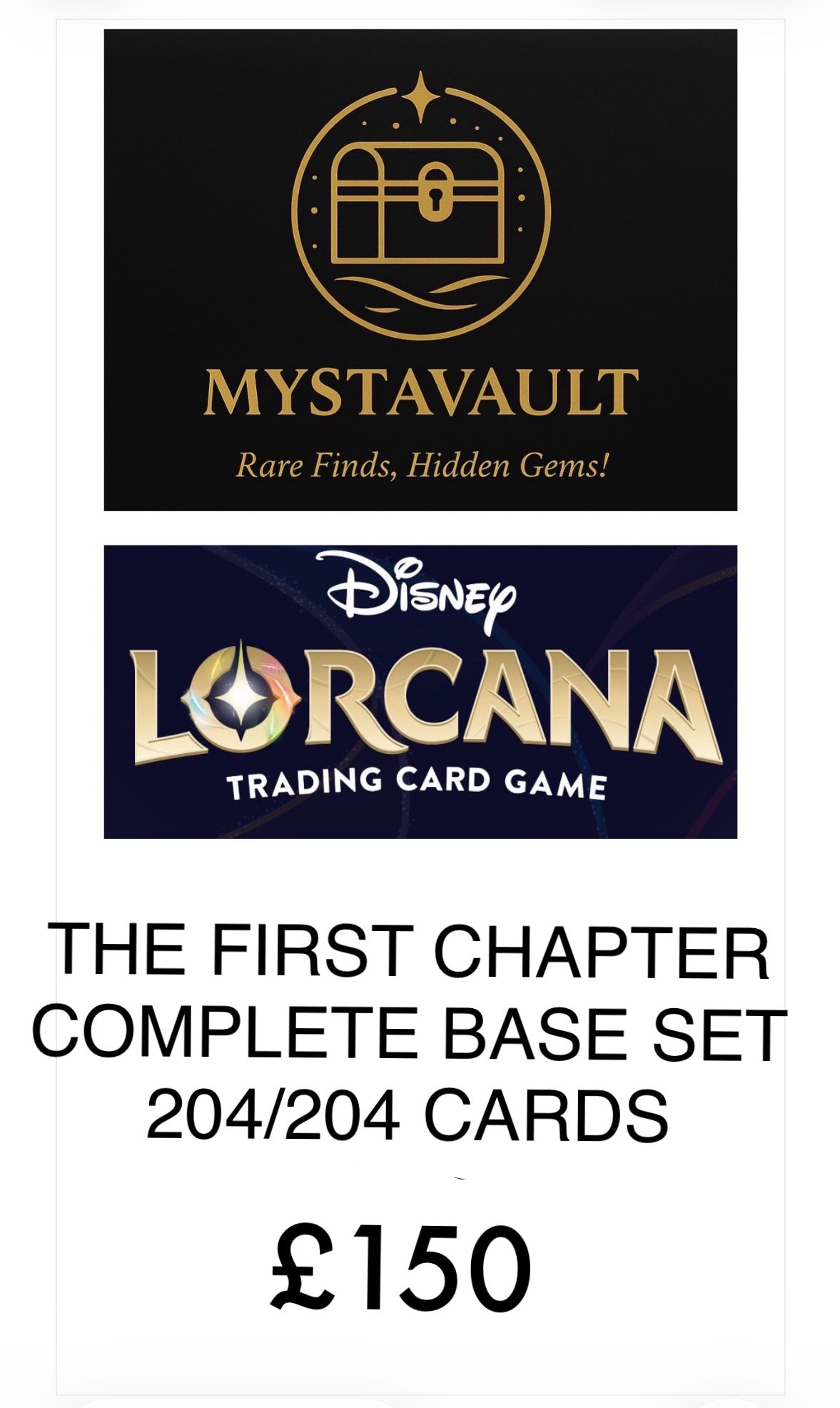 Lorcana - The First Chapter - Complete 204/204 Card Base Set
