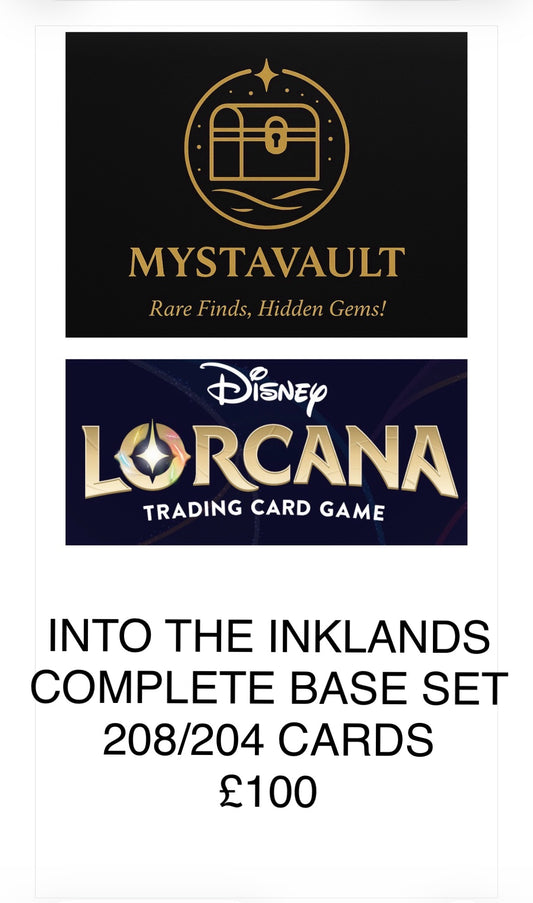 Lorcana - Into the Inklands - Complete 208/204 Base Card Set