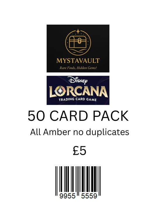 Lorcana Mystery Pack 50 CARD AMBER PACK