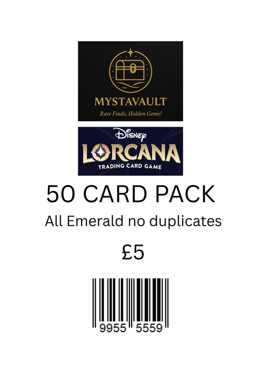 Lorcana Mystery Pack 50 CARD EMERALD PACK