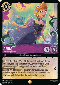 Lorcana - Anna - Soothing Sister - 50/204 - Winterspell - Legendary FOIL