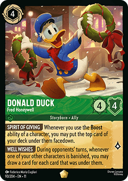 Lorcana - Donald Duck - Fred Honeywell - 93/204 - Winterspell - Legendary