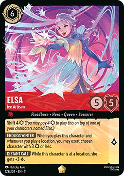 Lorcana - Elsa - Ice Artisan - 123/204 - Winterspell - Legendary