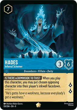 Lorcana - Hades - Infernal Schemer - 151/204 - Fabled - Legendary FOIL