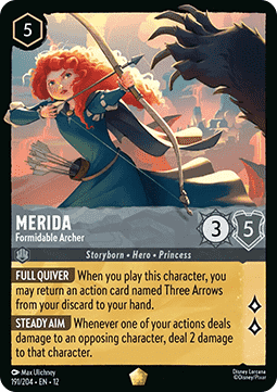 Lorcana - Merida - Formidable Archer - 191/204 - Wilds Unknown- Legendary