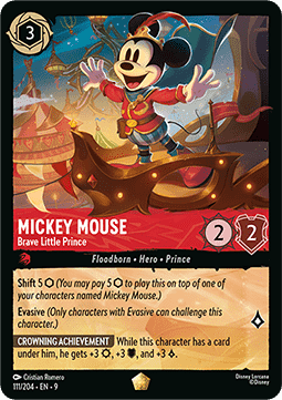 Lorcana - Mickey Mouse - Brave Little Prince - 111/204 - Fabled - Legendary