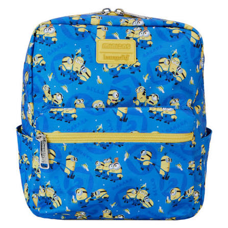 Loungefly Despicable Me Minions All-Over Print Mini Square Backpack