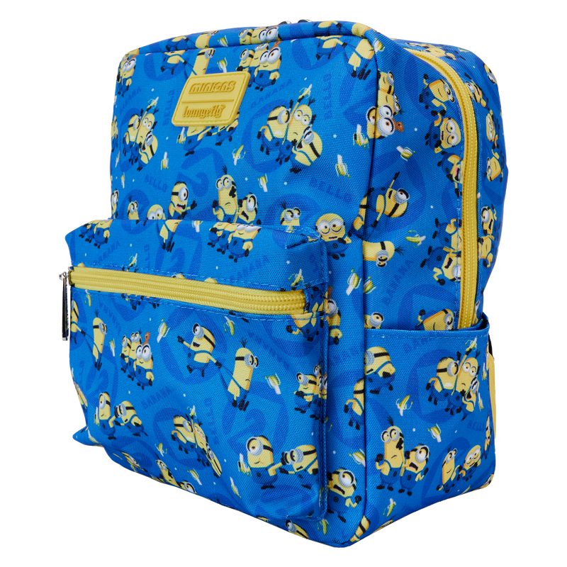 Loungefly Despicable Me Minions All-Over Print Mini Square Backpack