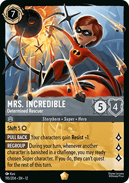 Lorcana - Mrs Incredible -Determined Rescuer - 195/204 - Wilds Unknown- Legendary