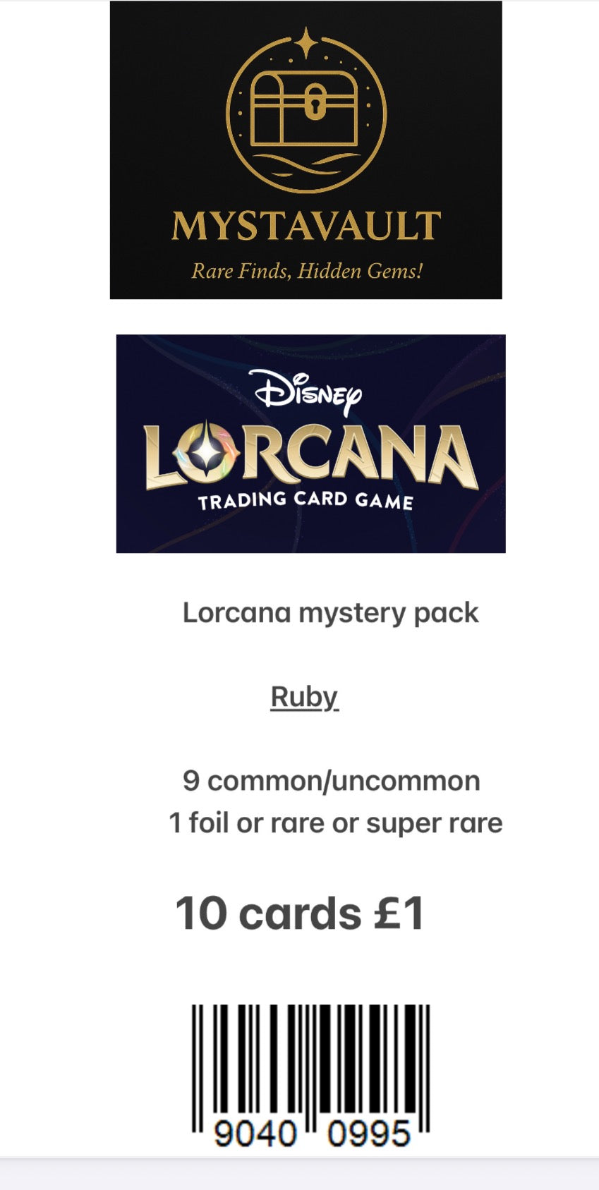 Lorcana Mystery Pack Ruby