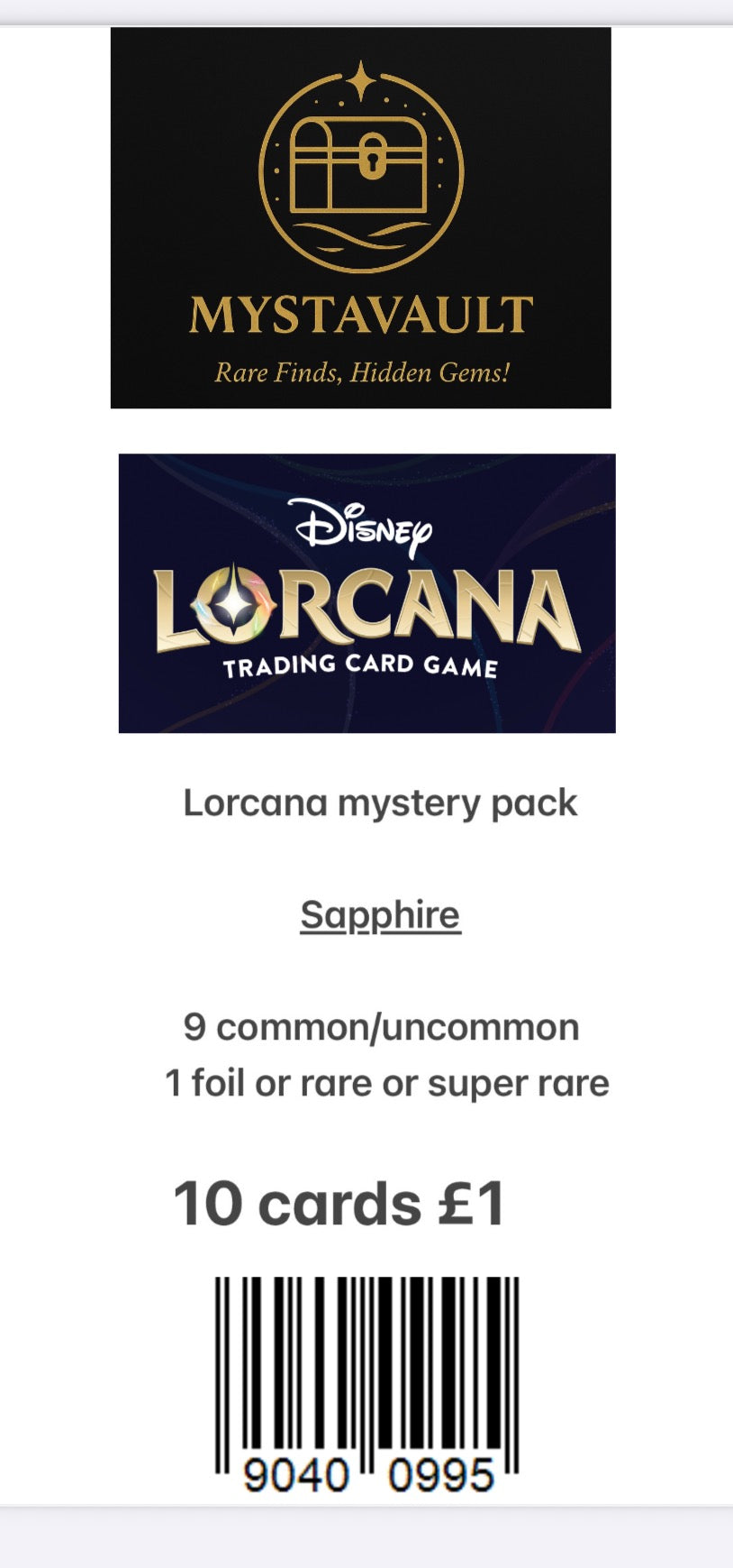 Lorcana Mystery Pack Sapphire