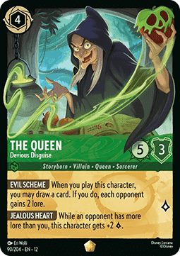 Lorcana - The Queen -Devious Disguise - 90/204 - Wilds Unknown- Legendary