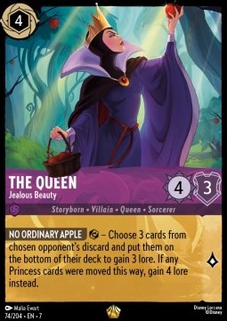 Lorcana - The Queen - Jealous Beauty - 74/204 - Archazias Island - Legendary
