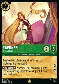 Lorcana - Rapunzel - High Climber - 101/204 - Reign of Jafar - Legendary