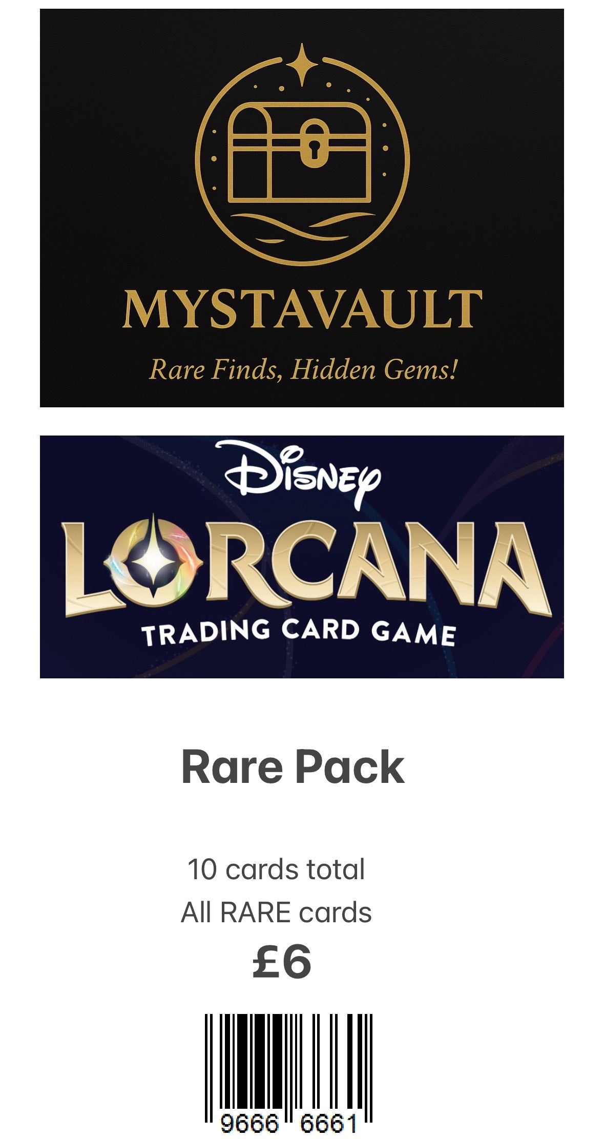 Lorcana Mystery Pack RARE