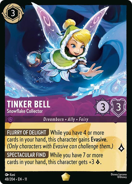Lorcana - Tinkerbell - Snowflake Collector - 48/204 - Winterspell - Legendary