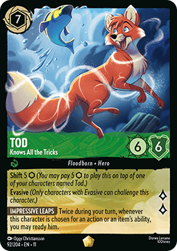 Lorcana - Tod - Knows All The Tricks - 92/204 - Winterspell - Legendary FOIL