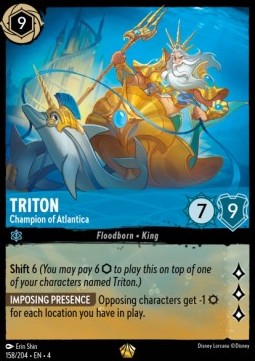 Lorcana - Triton - Champion of Atlantica - 158/204 - Ursula's Return - Legendary