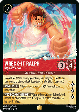 Lorcana - Wreck It Ralph - Raging Wrecker - 103/204 - Winterspell - Legendary